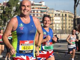barcelona half marathon 2007 with running crazy