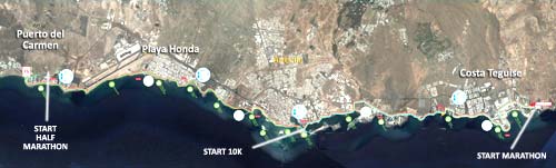 lanzarote marathon, half-marathon and 10K with running crazy