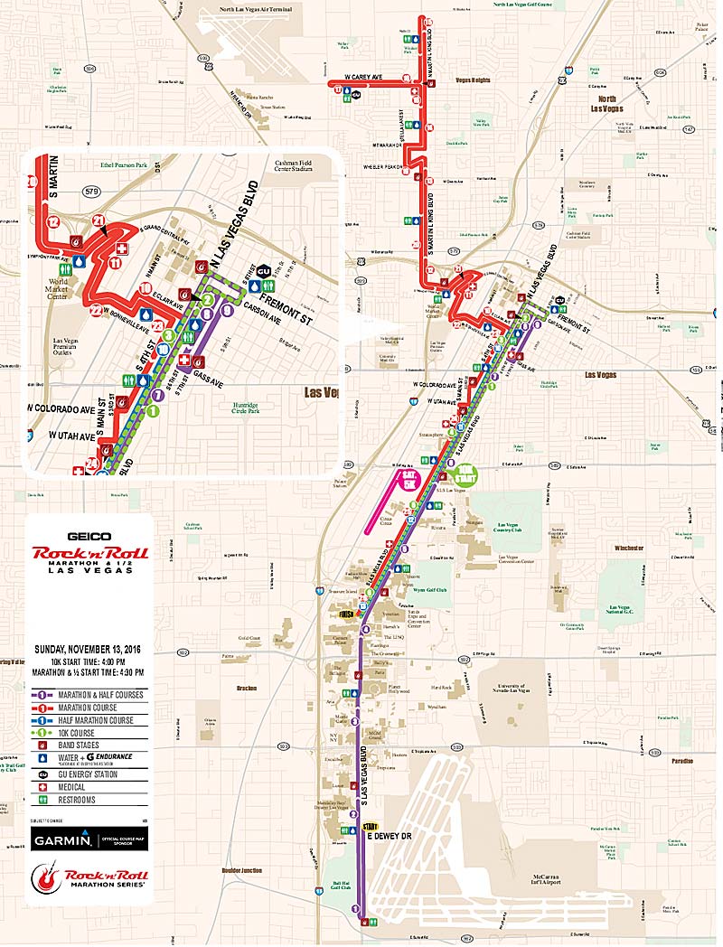 Running Crazy Las Vegas Marathon, Half Marathon and 10K